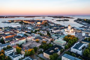 Helsingin keskusta ilmakuvassa